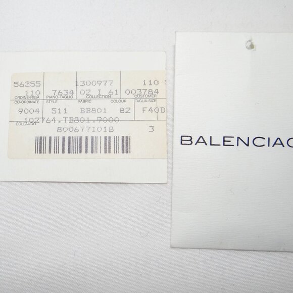BALENCIAGA heavy wool cardigan jacket Black - Picture 8 of 8